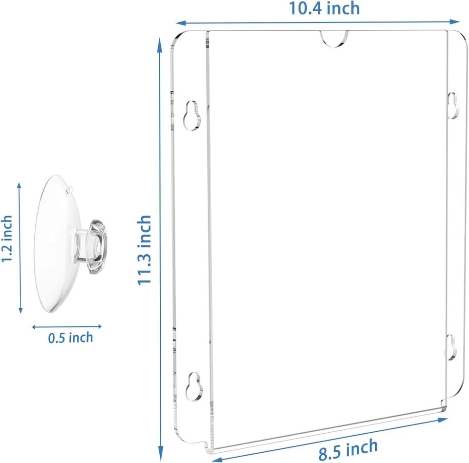 Clear Acrylic Wall Sign Holder with Suction Cup for Offices, Stores, and Events - Image 4 of 4