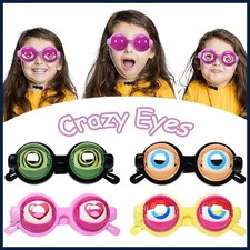 Funny Prank Glasses Novelty Creative Toy Crazy Eyes Blink Big Eye Makeup