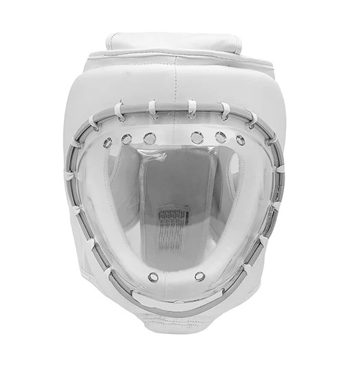 Head guard boxing gear full glass face helmet protector mma kickboxing headgear