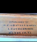 Dated 1877 Henry County Leatherwood Va 5lb Wood Cigar Box Stenciled Eagle  — photo 6