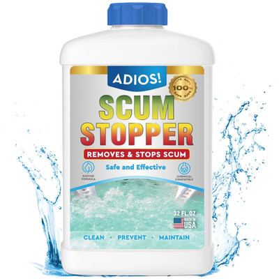 Adios! Adios Hot Tub Scum Stopper Remove Scum Reduce Foam And Neutralize Odors
