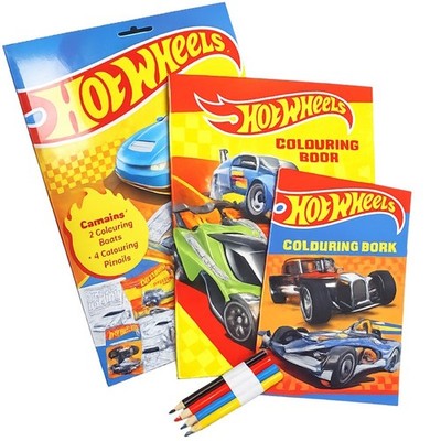 Hot Wheels Cars Activity Play Pack Kinder Malbuch Set & Farbstifte