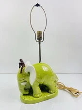 Vintage Royal Haeger Elephant Planter R 563 Lamp Rare No Shade
