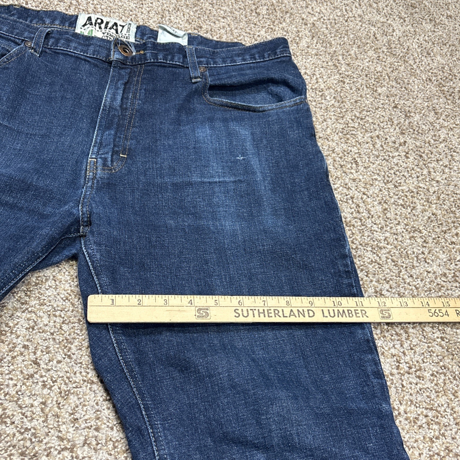 Ariat Legacy M1 Vintage Straight Leg Jeans Mens 40/32 Fits 39x31 - View 14