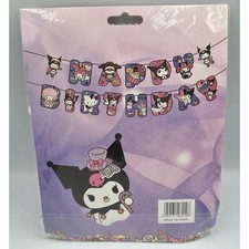 Sanrio Kuromi Birthday Party Decorations Happy Birthday Letter Hanging
