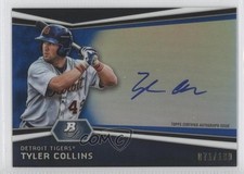 2012 Bowman Platinum Prospects Blue Refractor /199 Tyler Collins #AP-TC Auto 8l1