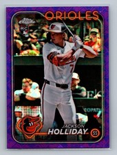 Jackson Holliday 2024 Topps Chrome Logofractor #88 Purple Refractors #/250 RC