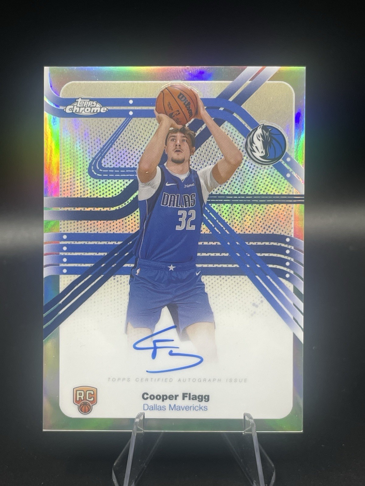 2025-26 Topps Chrome Cooper Flagg Next Stop Signatures Refractor On-Card Auto SP