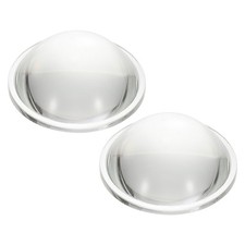 Diameter 64mm Flat Convex Lens, 2 Pcs Height 25mm Optical Lens, 3.2mm