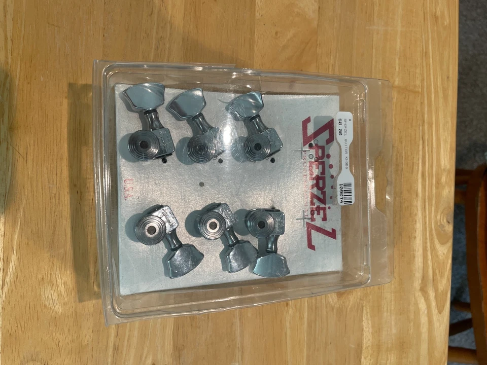 Гитарные тюнеры Sperzel 3x3 Trimlok 3 с боковой блокировкой 3+3 колки TK7437-010 - Изображение 4 из 4