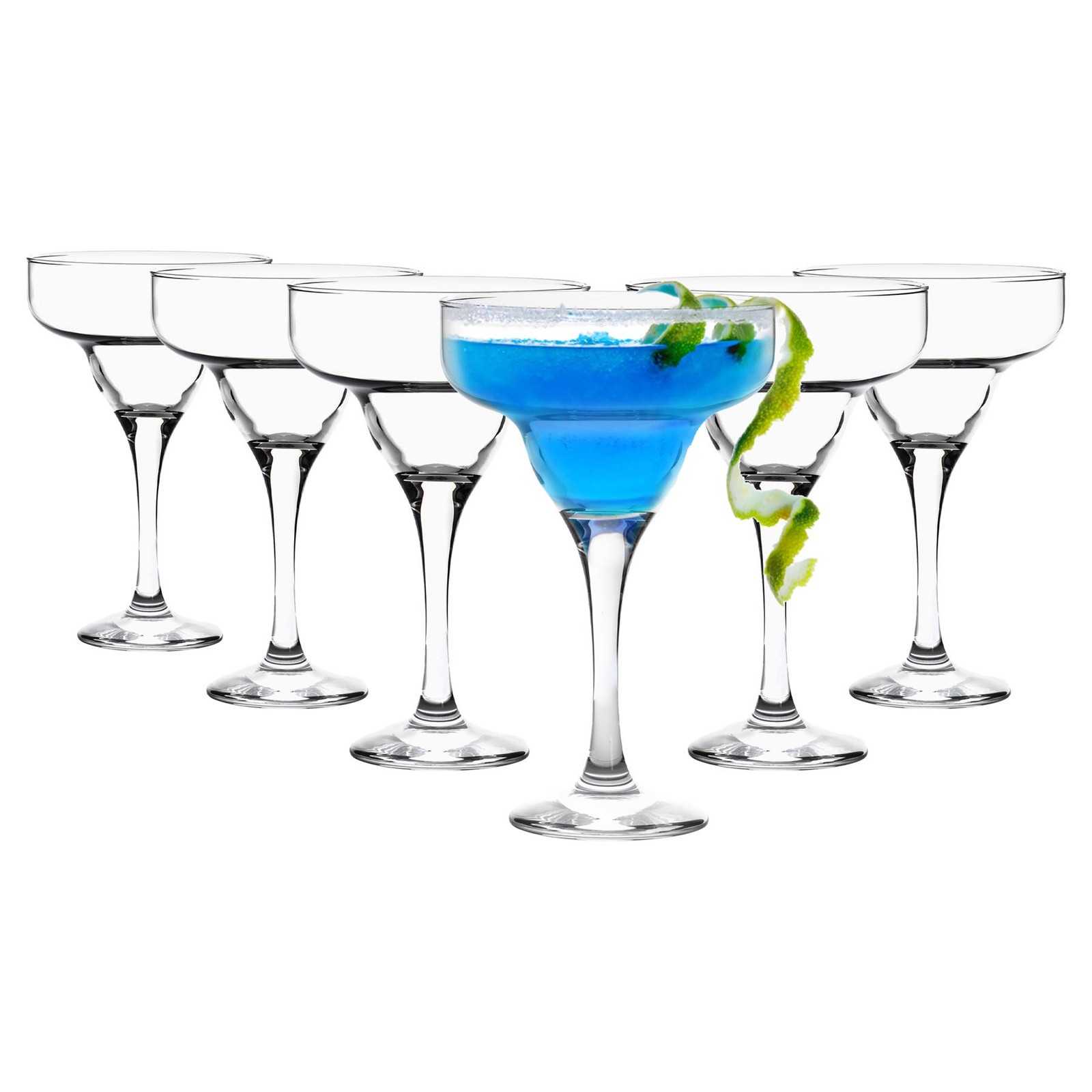 LAV Misket Margarita Glasses - 300ml - Pack of 6 - Clear Glass - Image 3