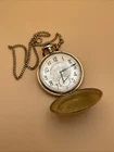 Elgin antique pocket watch with second hand gold filled case 7 jewel Ticking