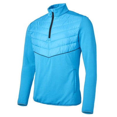 Ellesse Herren Palazzi gesteppte Brust geschnitten & genäht 1/2 Reißverschluss Golfjacke 26 % RABATT UVP