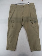 Wrangler Cargo Pants Men's 40 x 30 Relaxed Fit Khaki Cotton Stretch Utility