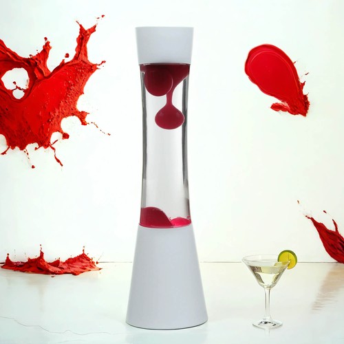 Lampe À Lava Salon Rose Blanc