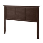 Full Wood Headboard Flat Panel Pre-drilled Holes Height Adjustment Brown