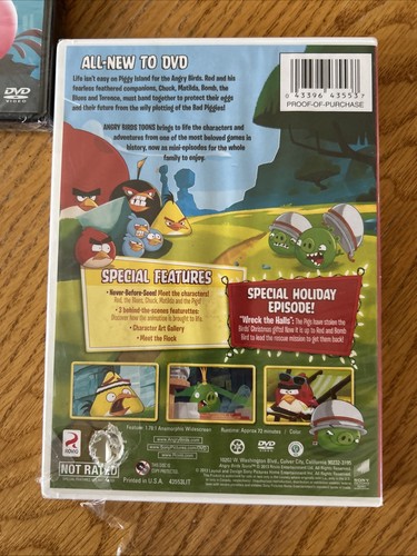 Three Angry Birds Toons And Stella DVDs New Sealed - 第 5/9 張圖片