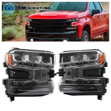 For Chevy Silverado 1500 2019 2020 2021 Headlights Headlamps Passenger&Driver