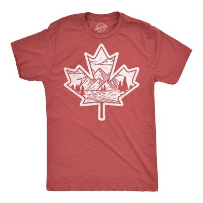 Mens Funny T Shirts Canadian Maple Leaf Sarcastic Nature Graphic Novelty Tee for