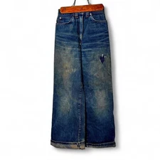 1800-1930's Antique Sears,Roebuck and Co buckle back, suspender jeans Slim 12