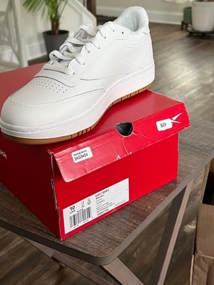 Size 10 - Reebok Club C Double White Gum W