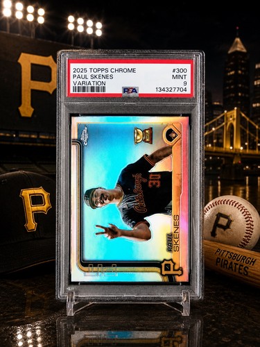 2025 Topps Chrome #300 Paul Skenes Pittsburgh Pirates Variation PSA 9