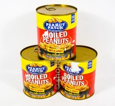 3 Peanut Patch HOT & SPICY 25 oz Boiled Peanuts can 09/10/2026