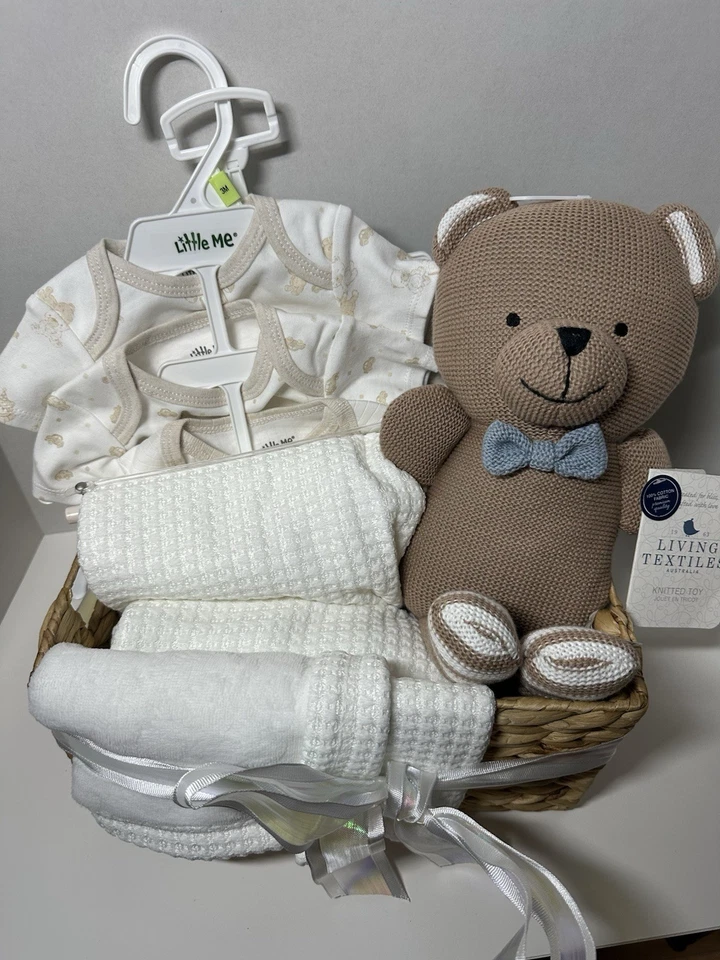 Handmade Unisex Baby Gift Box Set for Baby Shower - Image 2 of 4
