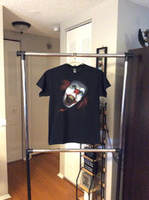 Stephen King It Pennywise Tim Curry Coulrophobia Black Shirt Adult Medium NEW