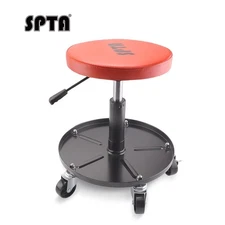 SPTA Detailing Mobile Mechanic Rolling Stool with Tool Tray & Swivel Casters