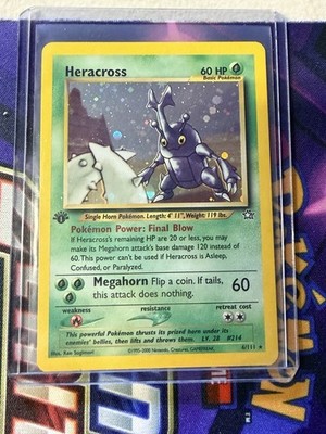 Pokemon Neo Genesis Heracross 6/111 (1st Edition)-Neo Genesis LP