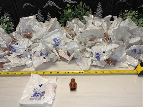 152 QTY! HUGE LOT- EPC Copper 104R 3/8” X 1/2”  Male Adapter Fitting -NEW