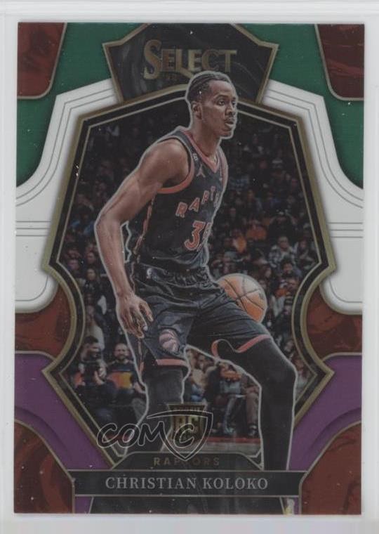 2022 Panini Select Green White Purple Prizm Christian Koloko #185 Rookie RC 03mh
