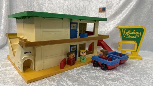 Familiar Places Holiday Inn Playset - Playskool Vintage 1974 – Nearly Complete