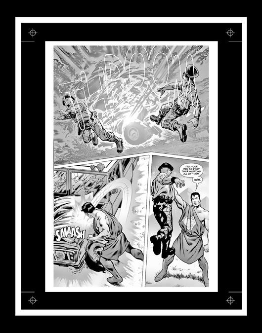 John Byrne Action Comics #827 Rare Production Art Pg 5 Monotone
