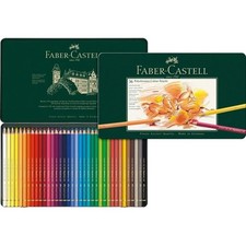FABER-CASTELL 36 FARBSTIFTE ETUI METALL POLYCHROMOS NEU BLISTER