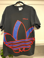 adidas Originals Men's XL Black Trefoil Logo Graphic Crew Neck Cotton T-Shirt