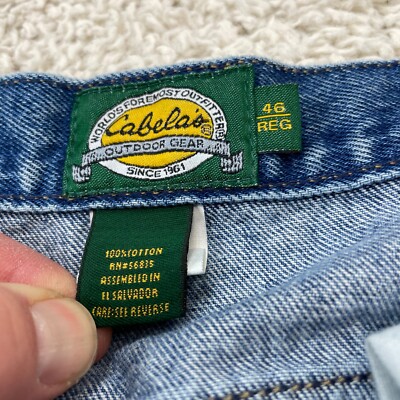Cableas Jeans Size 46 Reg Blue Denim Outdoors Fishing Hunting Hunt