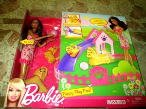 barbie puppy play park