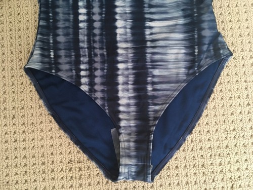 WOMENS PRANA MARINA ONE PIECE 36 D SZ M SWIMSUIT IN BLUE HAZY DAYS NEW W/TAGS - Picture 6 of 17
