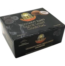 3 Packs Pharaoh’s COCONUT RING QUICK LIGHT CHARCOAL - 38MM 300pcs
