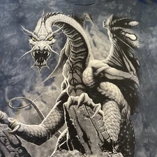 Dragon 2001 Romas Kukalis Men's T-Shirt Tie Dye Sz 3XL Delta Pro Weight