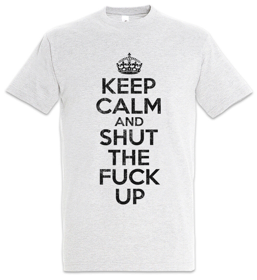 ALTRA T shirt uomo Keep Calm And Shut The Fuck Up indie disco techno alternativa
