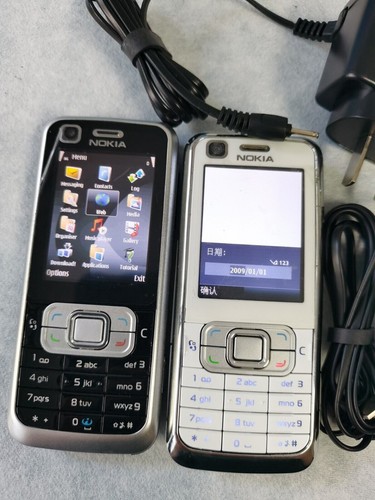Nokia Classic 6120 - Pearl White Black 3G GSM Bluetoot(Unlocked) Cellular Phone - 第 1/16 張圖片