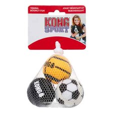 KONG Sport Tennis Balls XS 3pack Tough Bounce No Squeak Dog Fetch Toy 1.5"