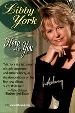 Libby York Signed Here With You 4x6 Promo Flyer