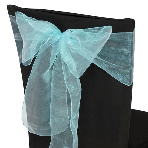 Silla de organza de boda fajas ancho lazo completo para decoración de fiesta 1x-100x - Imagen 134 de 391