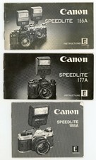 Canon A Series Flash Instruction Books-Speedlites