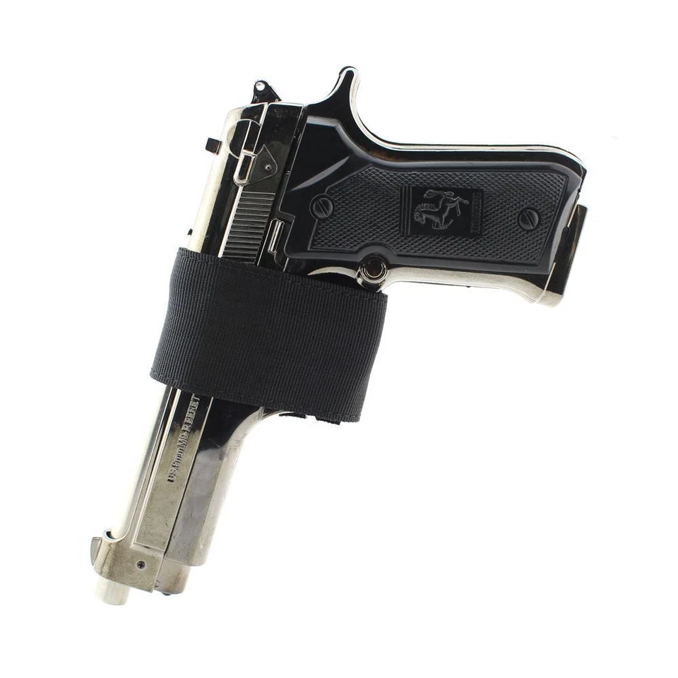 Tactical Pistol Holster Universal Hook and Loop Holster Fits Most Handgun Black - Image 2 of 4