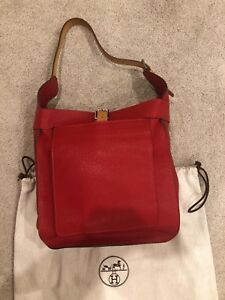 Brand New Hermes Red Clemence Leather 